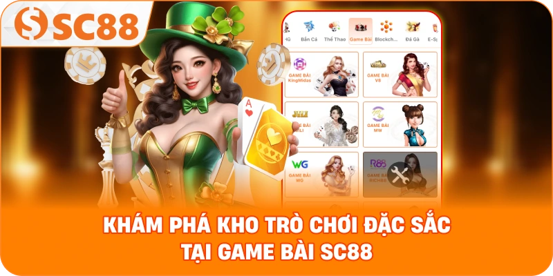 Khám phá kho trò chơi đặc sắc tại Game bài SC88